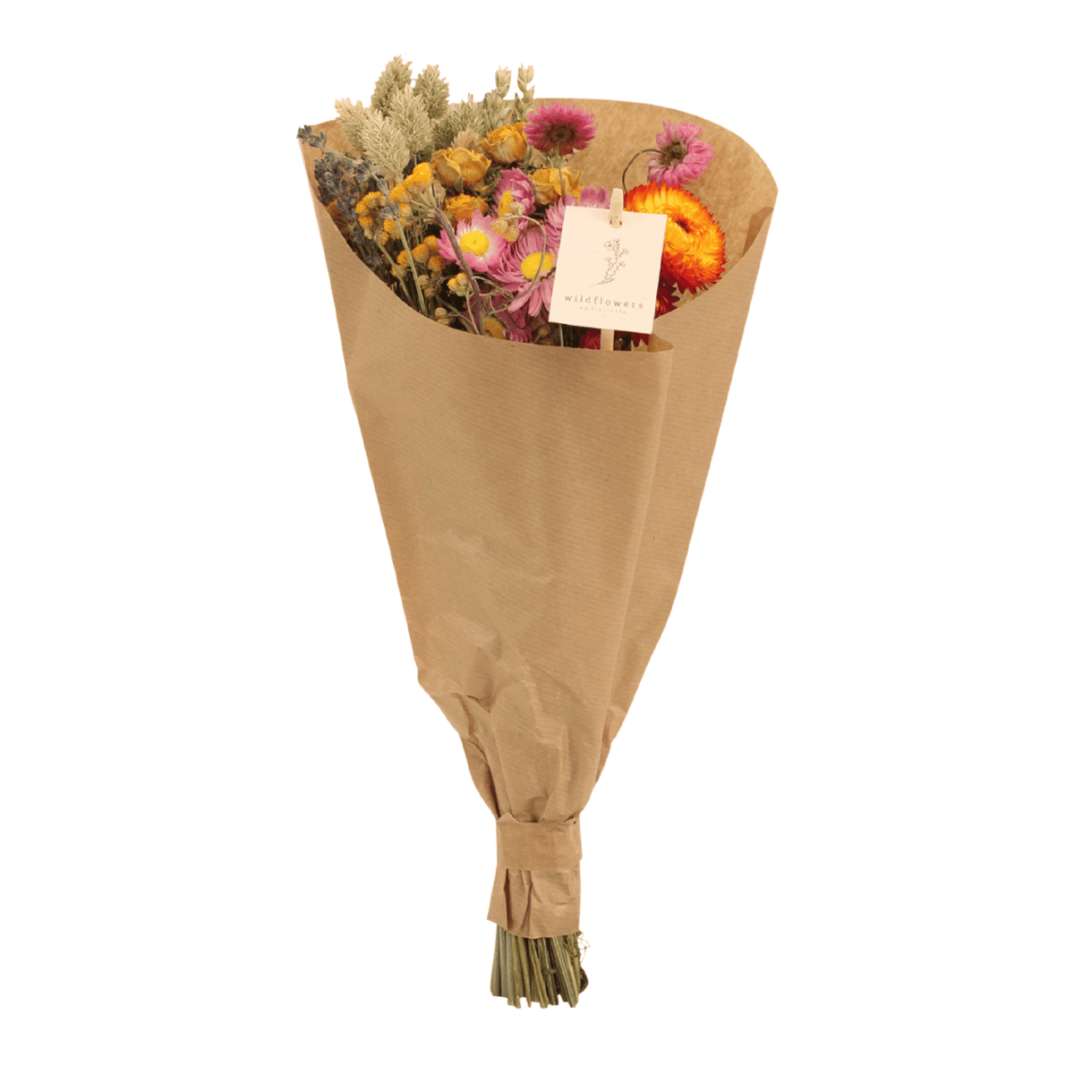 Productfoto van Droogbloemenboeket multicolor - klein