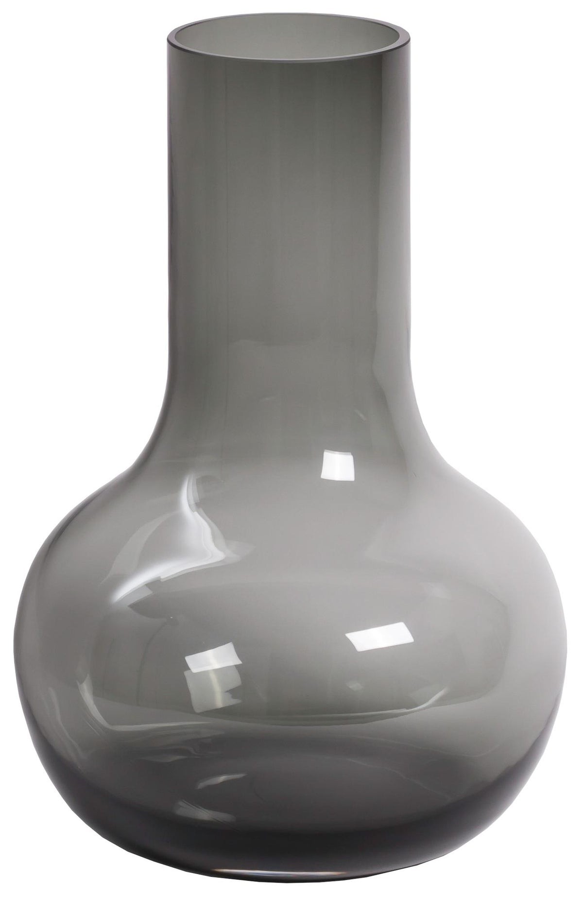 Vaas glas - S - Seim - Grijs, detail van het blad