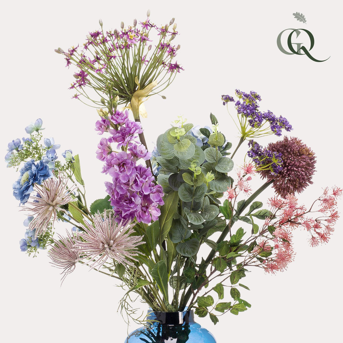 Kunstbloemen - Boeket XL -  Power of Pastels, detail van het blad