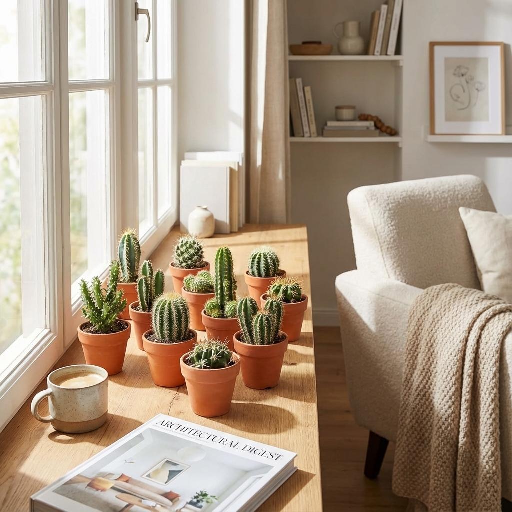 Mini Cactus Mix - 3 Stuks - Ø, plant in pot