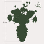 Kunstbloemen - Boeket L - Orange Summer, kenmerkend blad