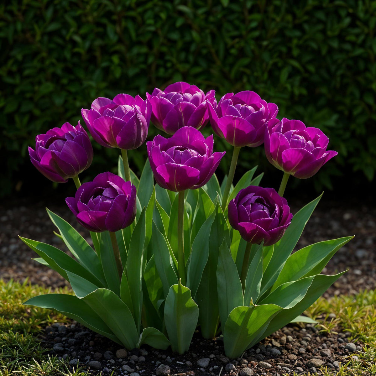 Tulp Double Lilac, kenmerkend blad