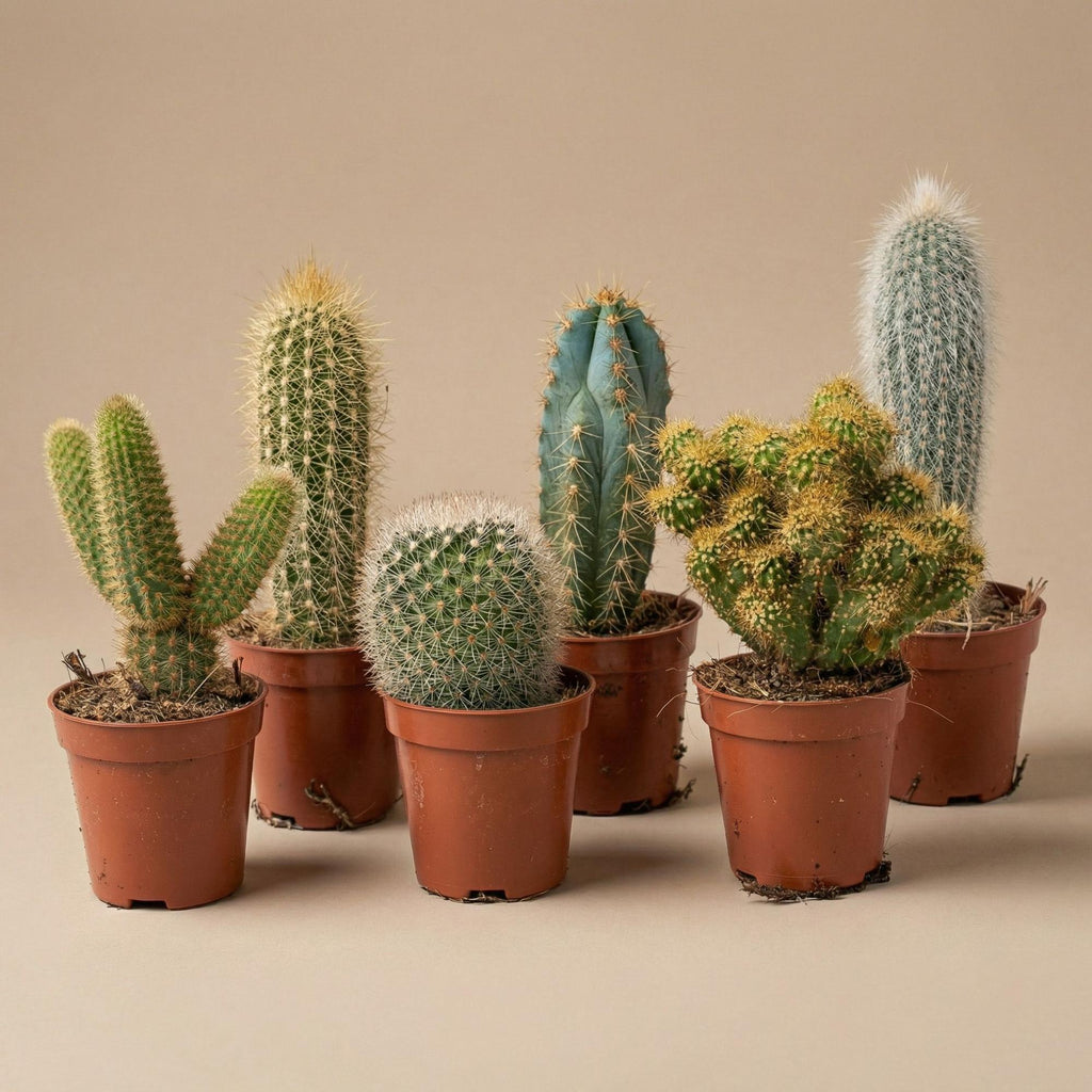 Cactus Set van 12, groene bladeren