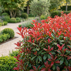 16x Glansmispel Carre Rouge voor de haag, sterke plant
