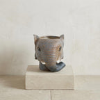 Planter Olifant D11/12x10cm - Grijs - D11/12x10cm, detail van het blad