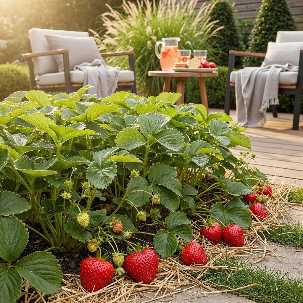 Aardbei Fragaria Elvira, plant voor tuin en border