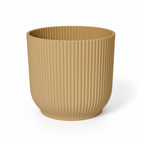 Elho Vibes Fold bloempot met ribbels, geel, Ø18 cm, groeiwijze van de plant
