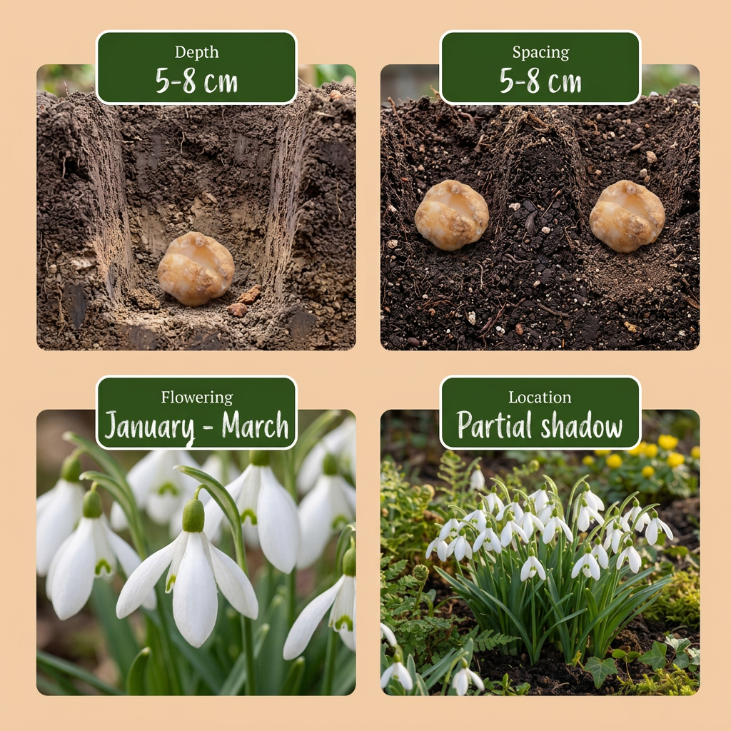 Grote sneeuwklokjes Galanthus elwesii bloembollen, foto 4