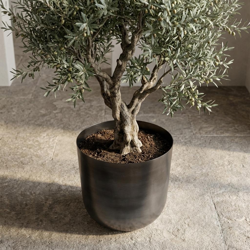 Pot Mayk Lead 22,5 cm, groene bladeren