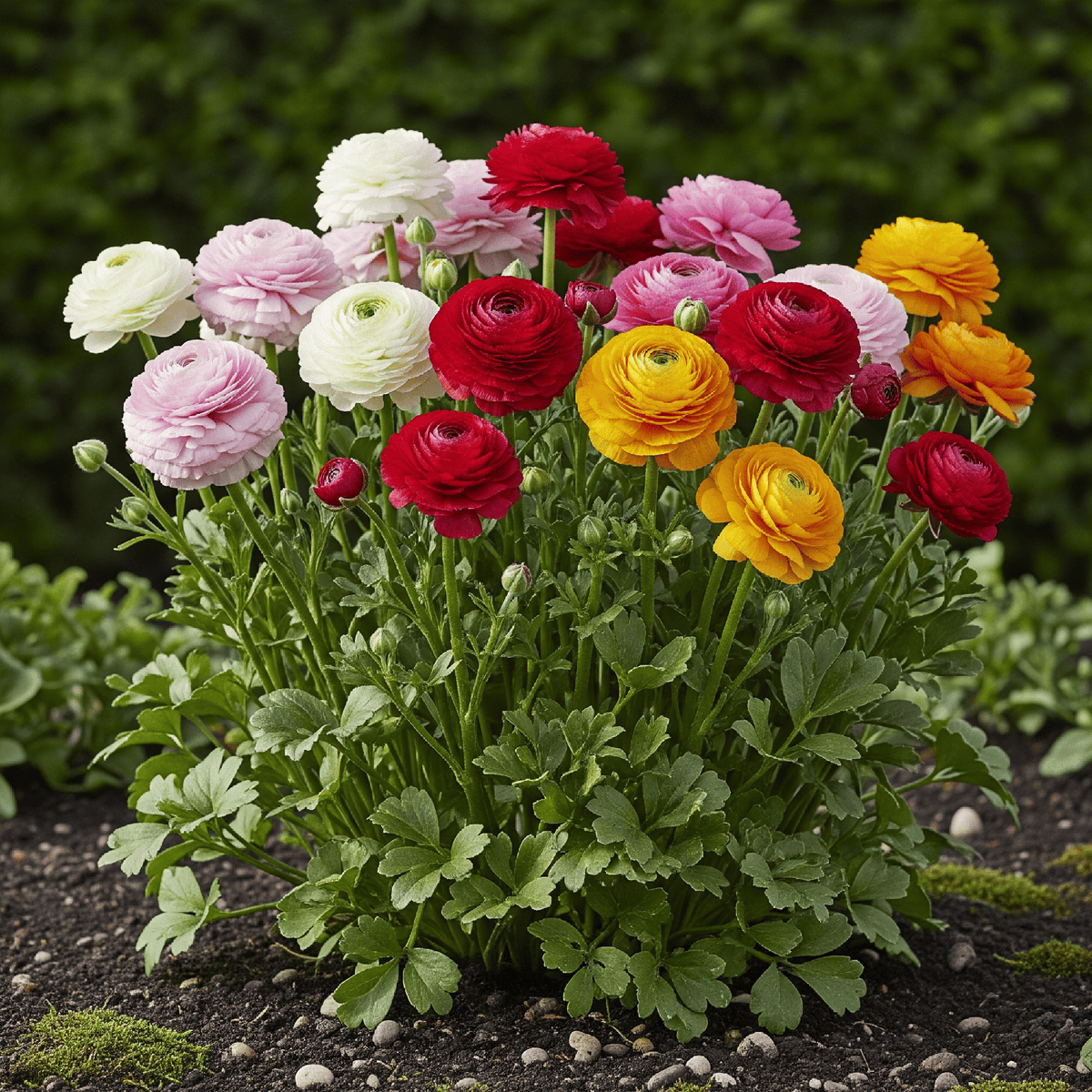 Ranunculus Mix, kenmerkend blad
