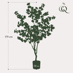 Kunstplant - Prunus - Kersenbloesem - Roze, kenmerkend blad