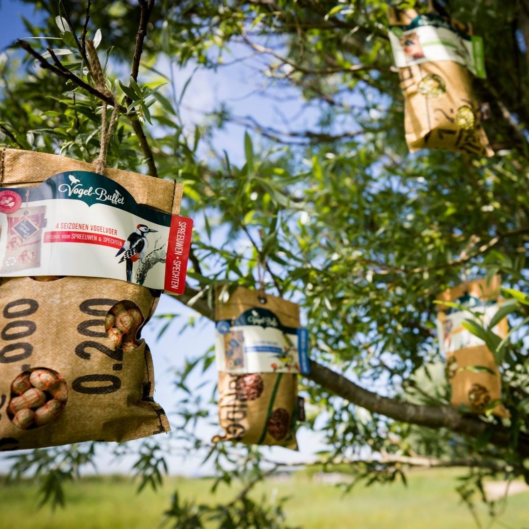 Productfoto van Vogelbuffet | Vogelvoer ECO Zakje Mix Set van 4 | 4x 300gr
