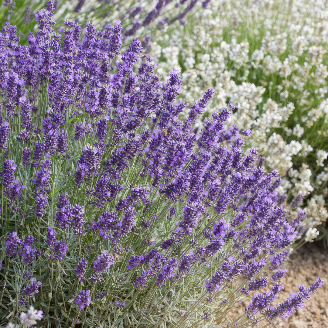 Lavendel Lavandula 'Hidcote', om zelf te kweken, 6 pluggen, groeiwijze van de plant