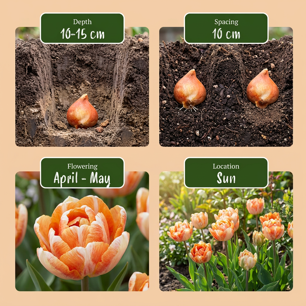 Tulp 'Candle Light' bloembollen, foto 4