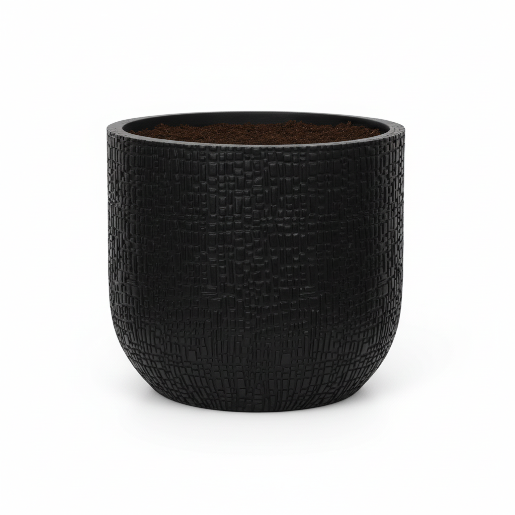 Productfoto van Capi Nature Skin bolvormige pot, antraciet, Ø14 cm, H13 cm