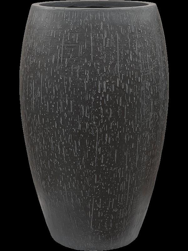 Plantenbak Raindrop Emperor antraciet, maat L, H60 x B37 cm, kenmerkend blad