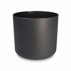 Elho b.for soft bloempot, antraciet, mat fluweelzacht, 25 cm, gezonde plant