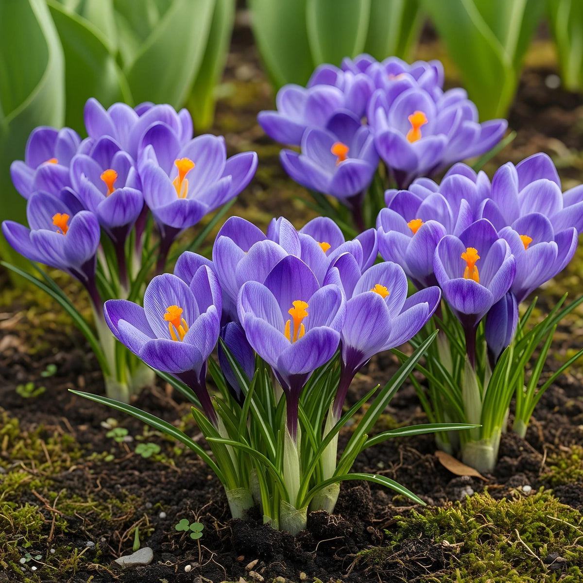 Crocus Blue, kenmerkend blad