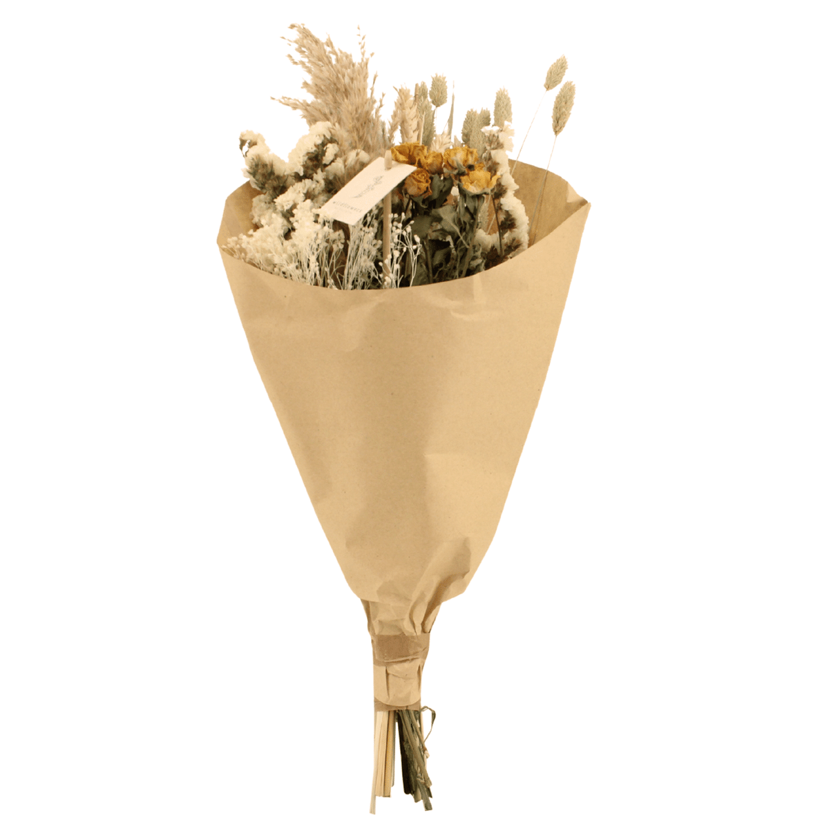 Productfoto van Droogbloemenboeket naturel - middel