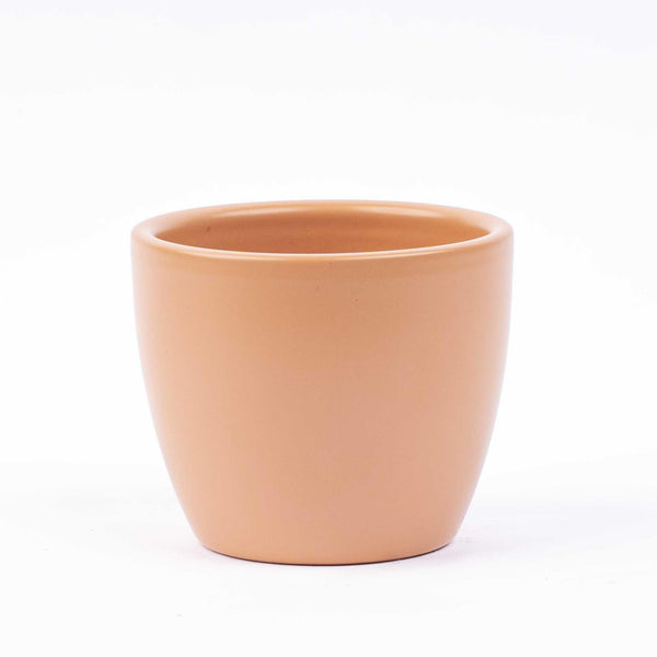 Pot Boule Toscana, keramiek in mat terracottabruin