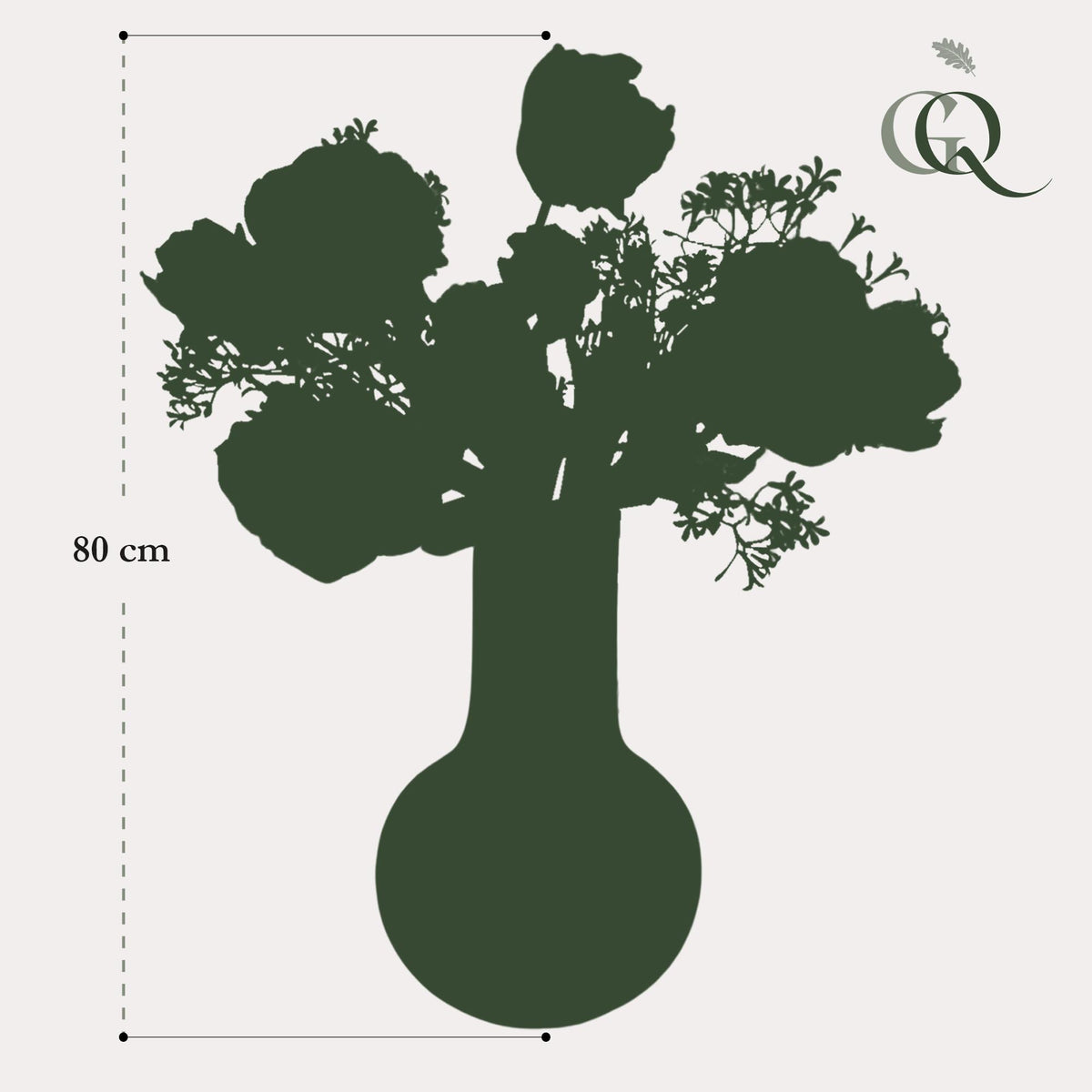 Kunstbloemen - Boeket L - Romantic Glam, groene bladeren
