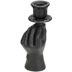 Kandelaar - Hand zwart, plant in pot