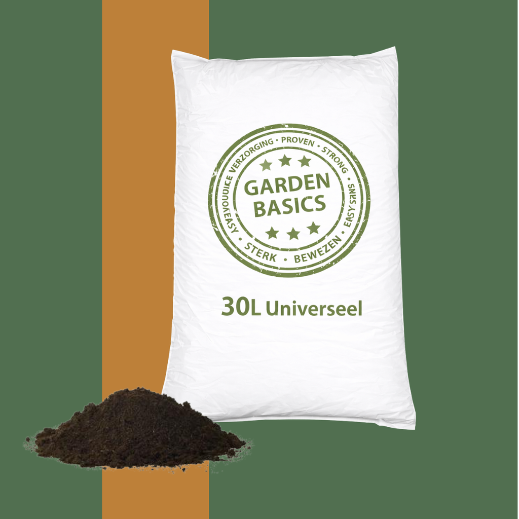 Potgrond universeel 30 liter, voor binnen- en buitenplanten, plant in pot