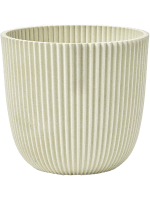 Capi Nature Groove plantenpot van zaagsel - beige - Ø17 cm