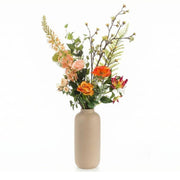 Kunstbloemen boeket Amber Peach, levensecht, 12 stelen