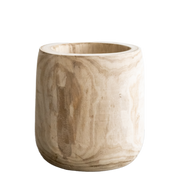 Pot - Hout lichtbruin - Pia pot - L