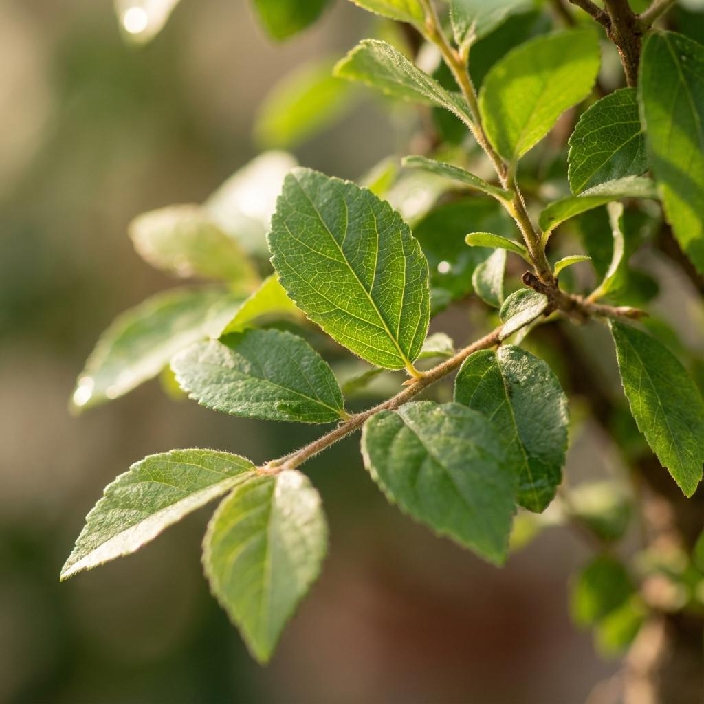 Bonsai Bol vorm Boom, groene bladeren