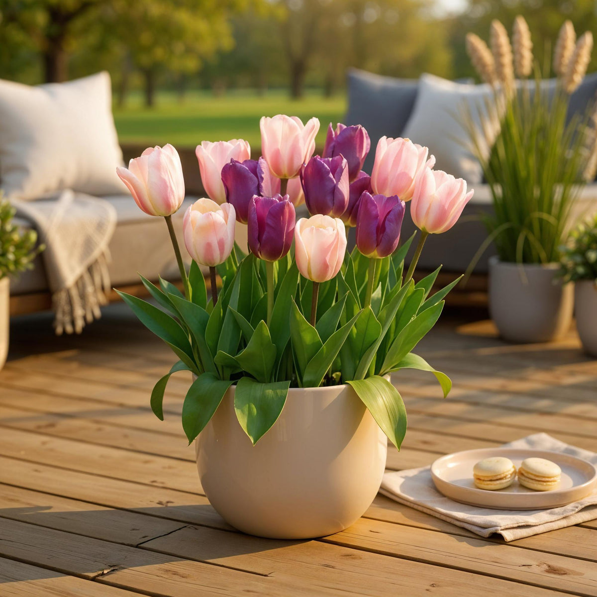 Tulp Macron mix, plant in pot