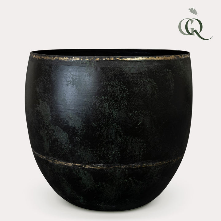 Pot Belia vintage black, zwart, maat M, H25 x B28 cm