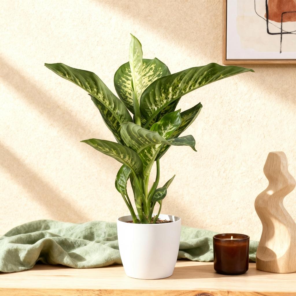 Diefenbachia Tropic Snow, plant in pot