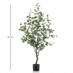 Eucalyptus kunstboom, plant in pot