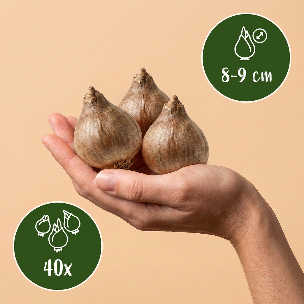 Zomerklokje Leucojum aestivum, witte klokjes, 40 bollen, kenmerkend blad