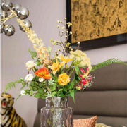 Kunstbloemen boeket Amber Peach, levensecht, 12 stelen