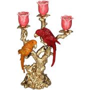 Kandelaar in vogelvorm van polyresin