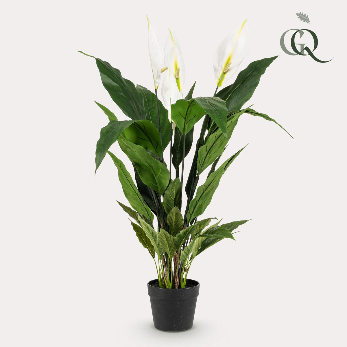 kunstplant - Spathiphyllum - Lepelplant, plant in pot