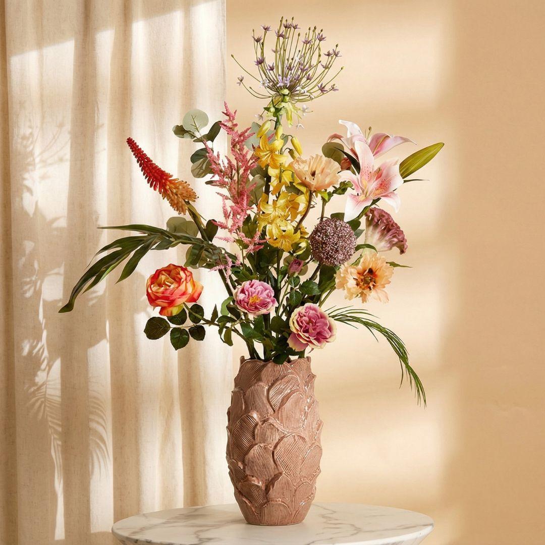Kunstbloemen boeket Tropical Chic, levensecht, 13 stelen, gezonde plant