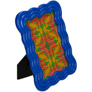 Fotolijst met gebogen ontwerp, polyresin, blauw