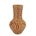 Aardewerk vaas Boa in bruin, maat M, H39 x B23 cm, groeiwijze van de plant