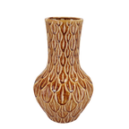 Aardewerk vaas Boa in bruin, maat M, H39 x B23 cm, groeiwijze van de plant