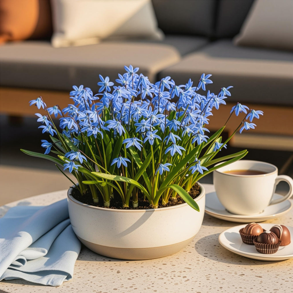 Scilla Siberica, plant in pot