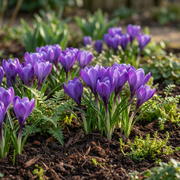 Blauwe krokus bloembollen, Crocus Blue, foto 2
