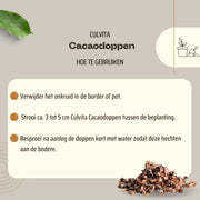 Cacaodoppen 70 liter, organische bodembedekker