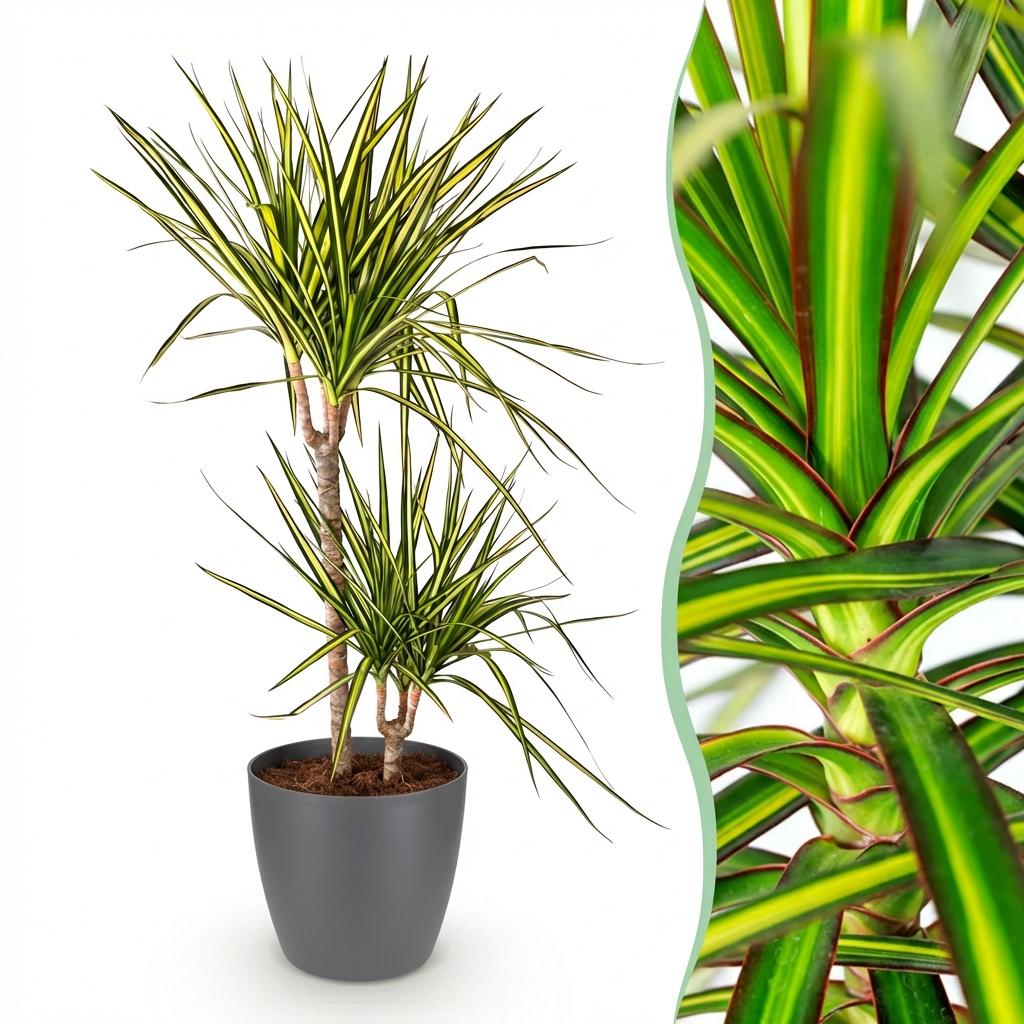 Dracaena Sunray, kenmerkend blad