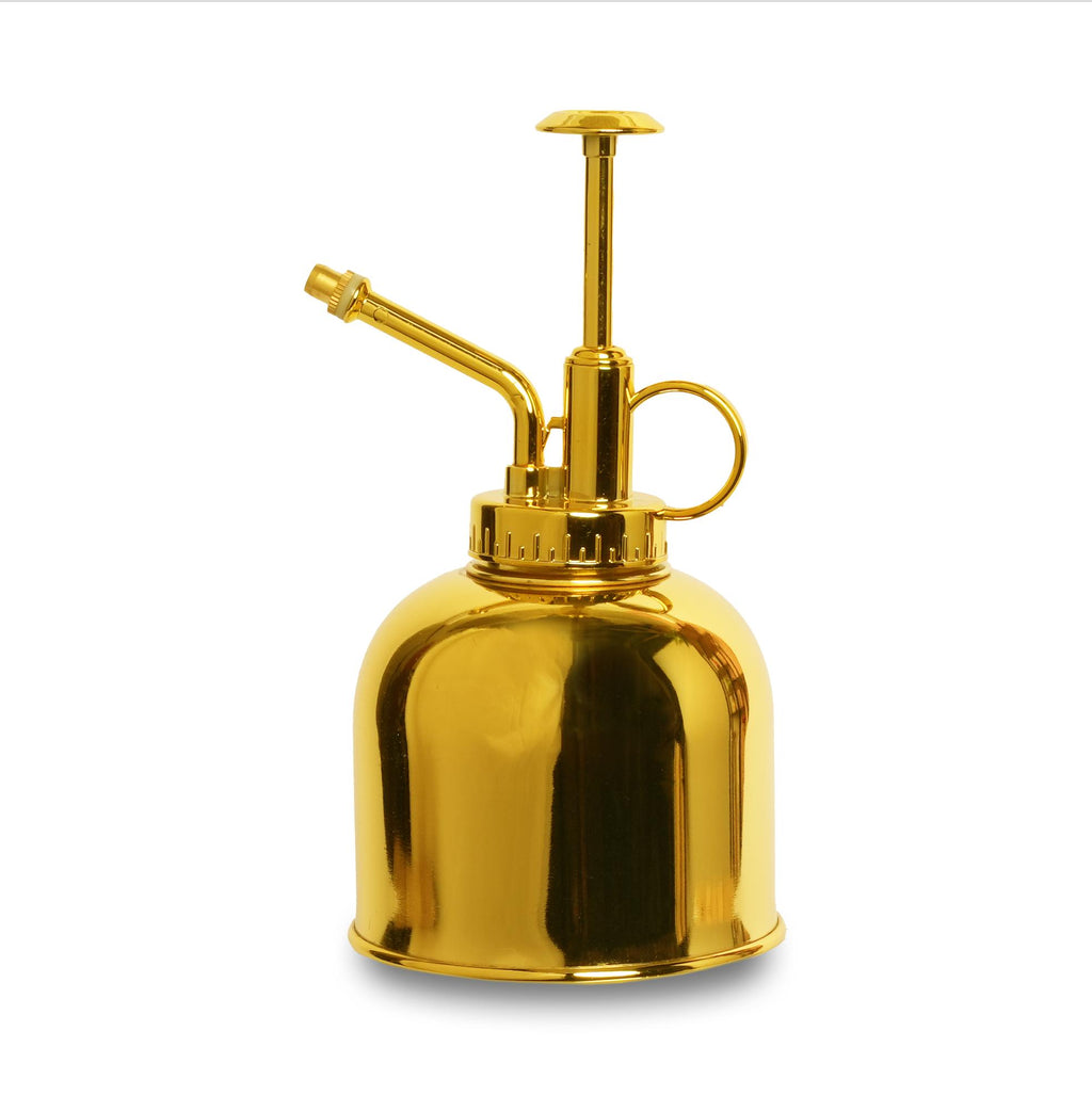 Detailfoto van Plantenspuit van RVS in goudkleur, 300 ml