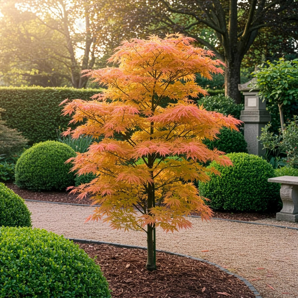 Acer palmatum Orange Dream, 35 cm hoog, groene bladeren