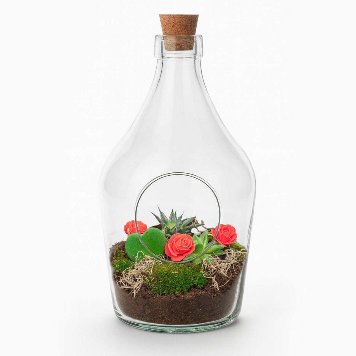 Love in a Bottle - DIY Open Planten terrarium, gezonde plant